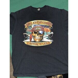 Harley Davidson Pattersons Key West Florida Bar Shirt Biker Harley Pirate Sz XL